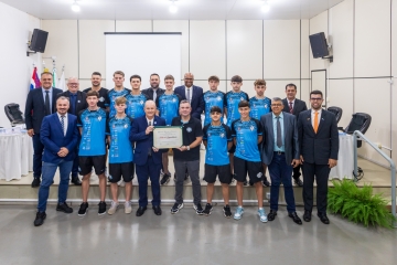 CFM Futsal Sub-15 recebe Votos de Congratulações pela conquista da Taça Brasil