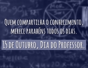 Ao mestre com carinho | Dia 15 de outubro - Dia do Professor!