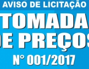 Aviso de convocação 2ª Sessão Pública - Tomada de Preços