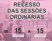 Aviso: Vem aí o período de recesso parlamentar