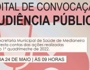 Convidamos a todos a participar da audiência públia da Secretaria Municipal de Saúde