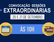 Câmara convoca extraordinárias para os dias 20 e 21