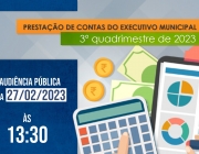 Câmara convoca Poder Executivo a prestar contas do balanço financeiro do 3º quadrimestre de 2022