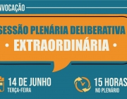 Câmara convoca sessões extraordinárias para deliberação de matérias do Executivo Municipal