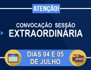 Câmara convoca sessões extraordinárias para os dias 4 e 5 de julho