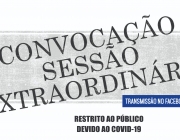 Câmara convoca sessões extraordinárias para deliberação de projetos em regime de urgência