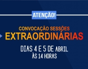 CÂMARA CONVOCA SESSÃO EXTRAORDINÁRIAS PARA ESSA SEMANA