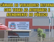 Câmara de Vereadores retorna com atividades e atendimento ao público