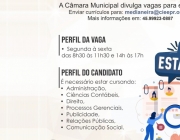 Câmara divulga novas vagas para estágio