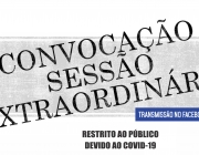 Câmara Municipal convoca sessão extraordinária para deliberar matérias de urgência