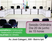 Câmara Municipal de Medianeira convoca Vereadores e convida população para participar da 18° Sessão Ordinária