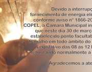 Câmara Municipal informa: