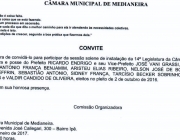 Câmara Municipal promove Sessão Solene para posse de lideranças do Poder Executivo e Legislativo Municipal