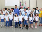 Câmara recebe visita de alunos do 3º Ano do Colégio Bertoni