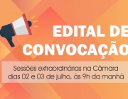 Convocação para sessões extraordinárias - matérias com caráter de excepcional urgência