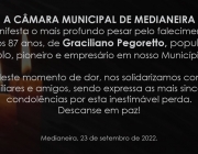Nota de pesar - Graciliano Pegoretto