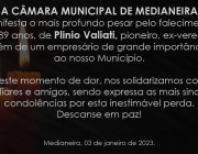 NOTA DE PESAR: PLINIO MARIA VALIATI