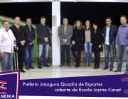 Poder Público se reúne para  inauguração da Quadra de Esportes coberta da Escola Jayme Canet