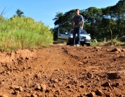 Presidente da Comissão de Obras vistoria condição de estradas do interior