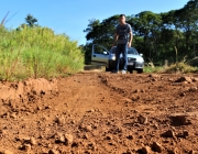 Presidente da Comissão de Obras vistoria condição de estradas do interior